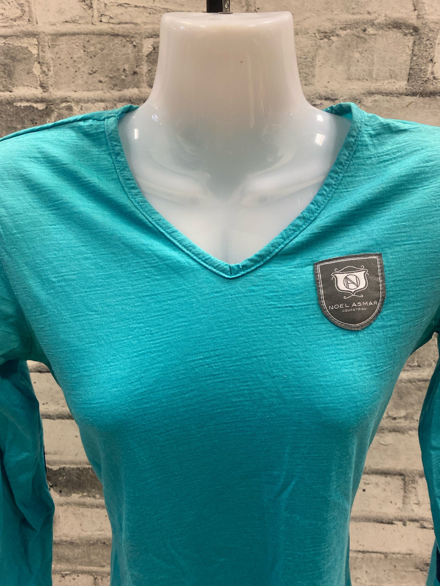 Noel Asmar LS V-Neck Heathered Teal XS
