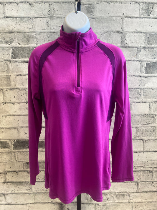 Champion 1/4 Zip LS Shirt Magenta S