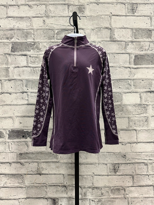 Le Mieux LS Shirt Purple Star Childrens 9-10