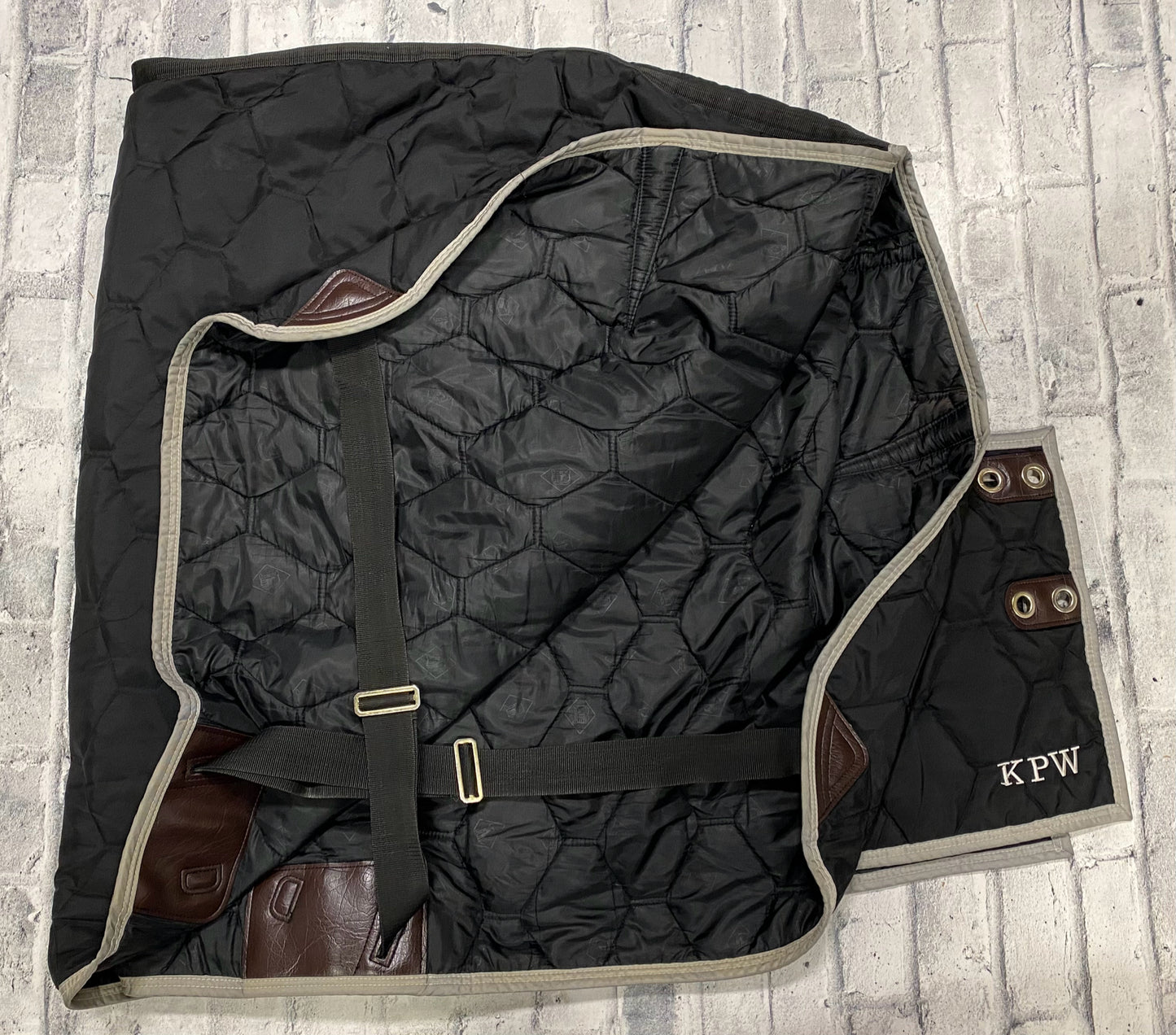 78" Big D Quilted Stable Blanket Black