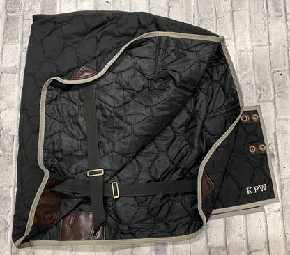 78" Big D Quilted Stable Blanket Black