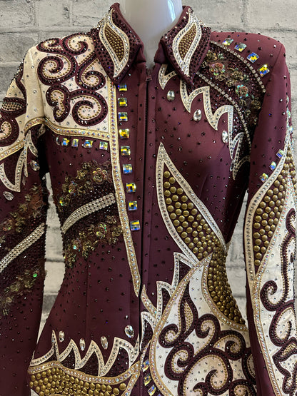 Lindsay James Custom Show Set (Jacket XS, Pants 28) Purple
