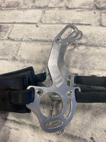 Jin Stirrup Hackamore Silver/Black F