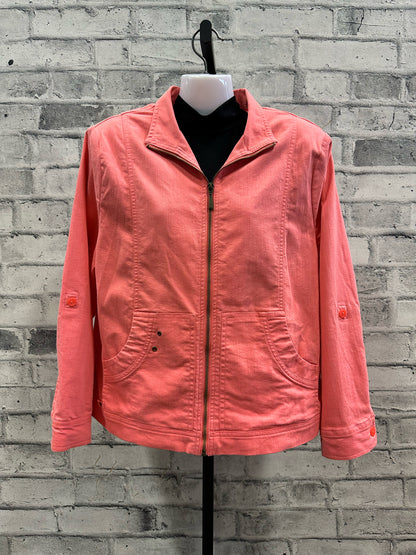 Hot Rod Art Cowgirl & Pony Painted Jacket Pink L