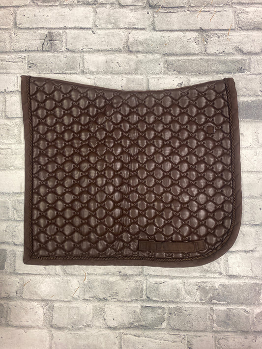 Equestrian Stockholm Pleather Dressage Pad Brown