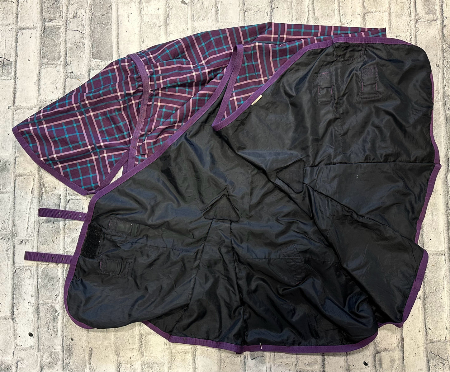66" Supra Rain Sheet Purple Plaid