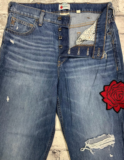 Ariat x Rodeo Quincy Straight Leg Capri Embroidered Jeans 30R