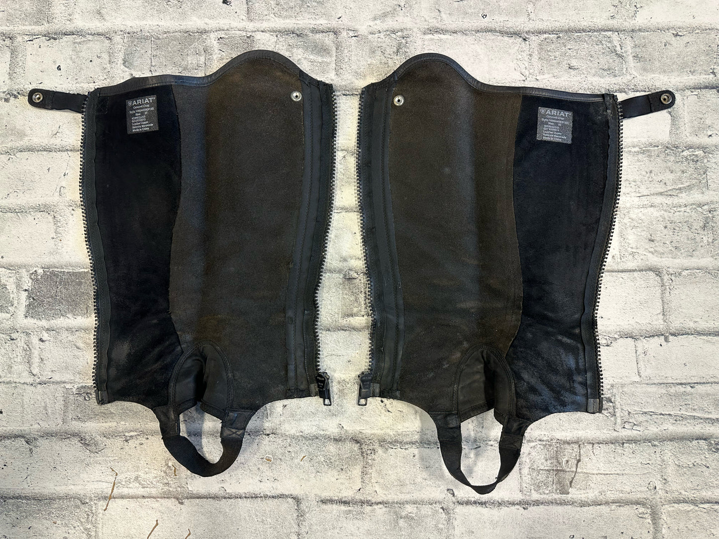 Ariat Leather/Suede Half Chaps - C 13" H 16"