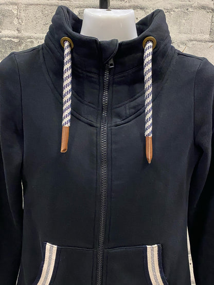 Penelope Zip Up Sweater Black XS