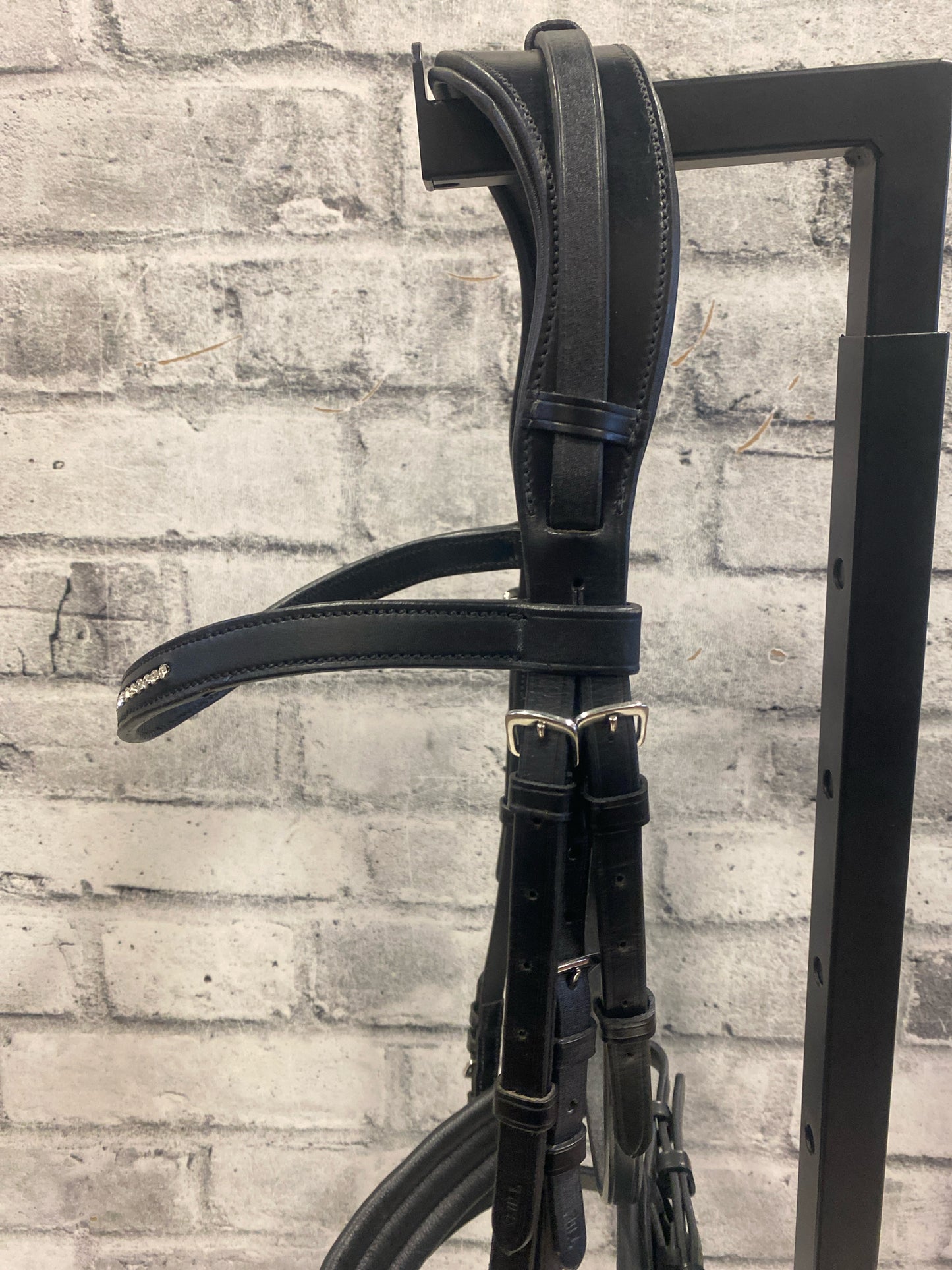 Dressage Bridle Black w/ Crank Noseband XF