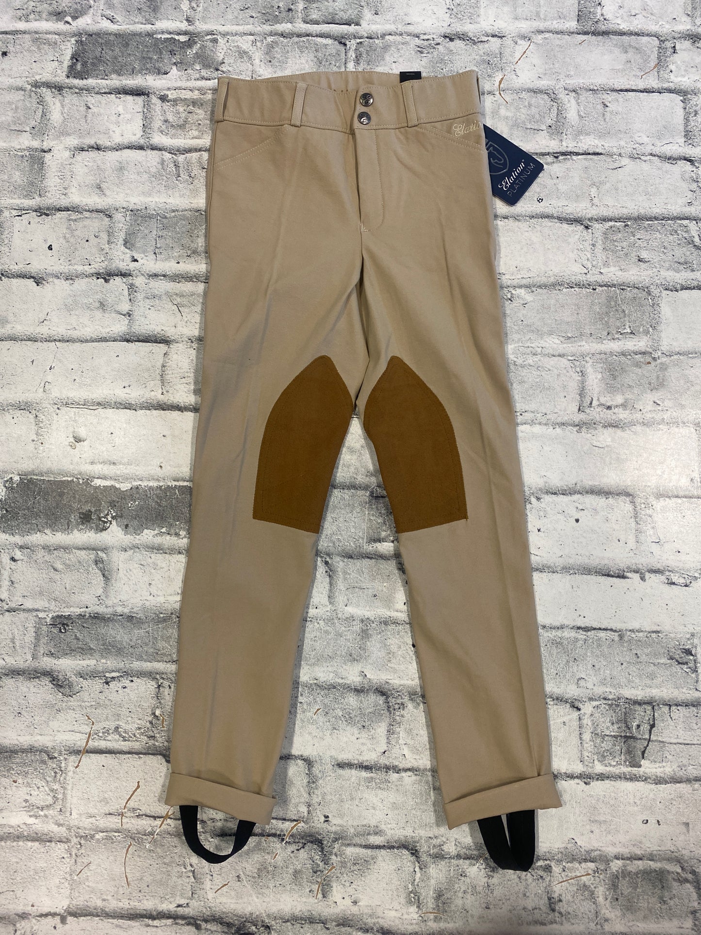 Elation Platinum Chelsea KP Breeches Tan Childrens 12 NEW