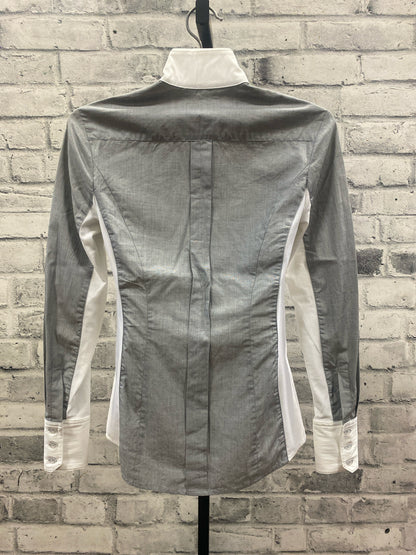 Asmar LS Show Shirt Grey & White XXS
