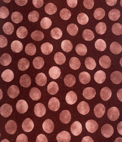 Klip Klop Kreations Four Fold Stock Tie - Burgundy Polka Dots