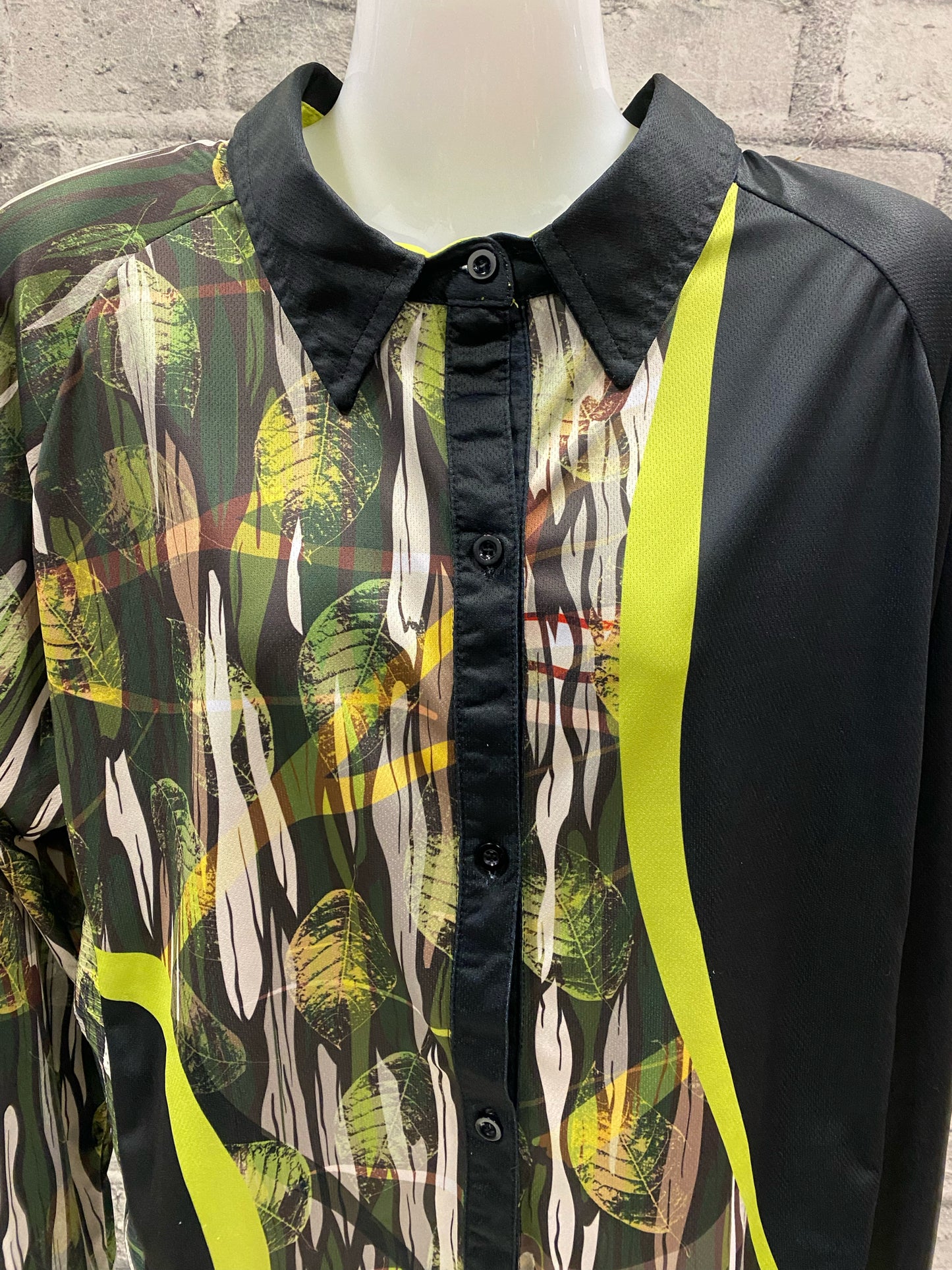 M Sport 6 Air Conditioned Sports Wear Shirt XL Neon Leaf