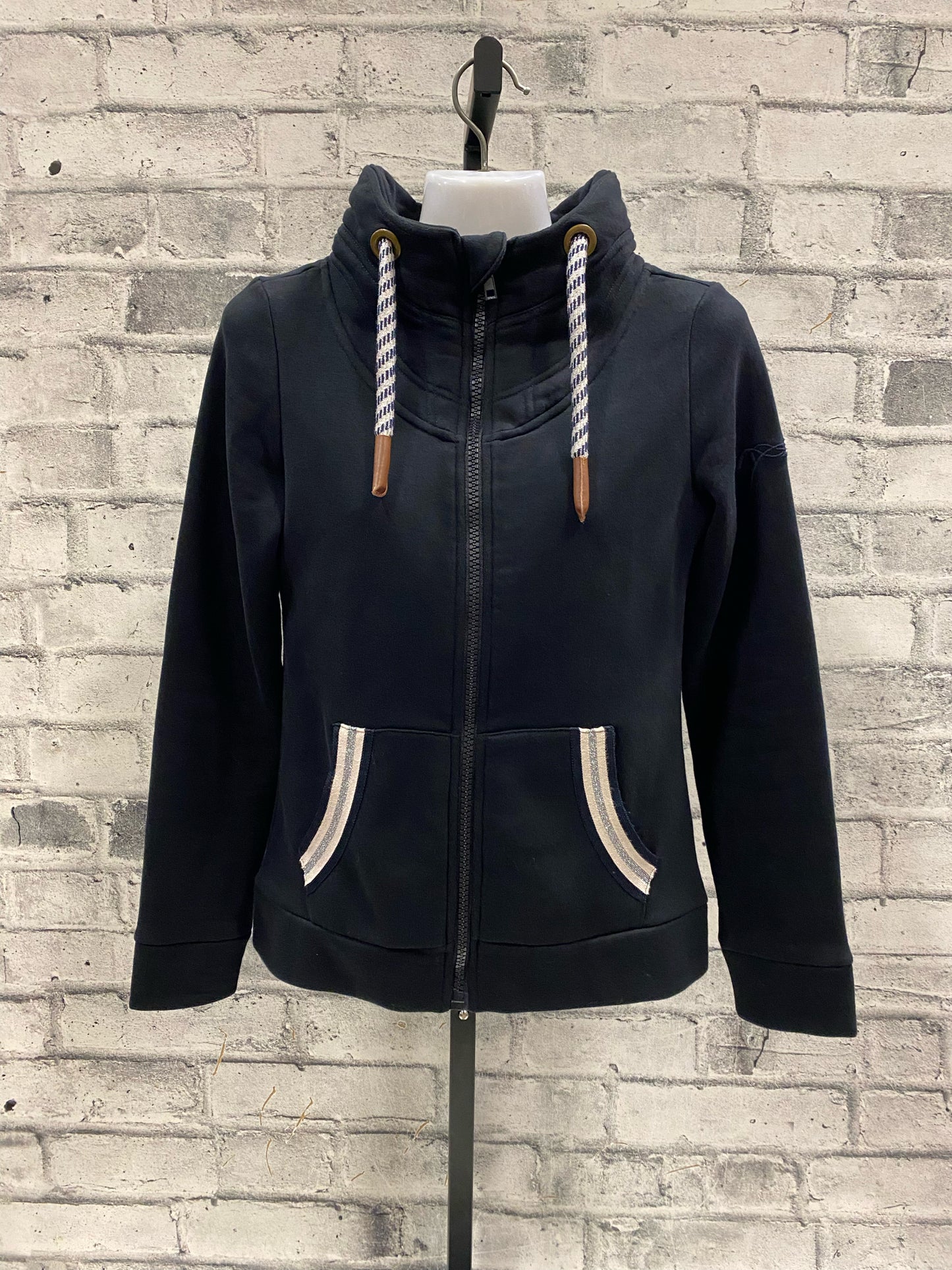 Penelope Zip Up Sweater Black XS