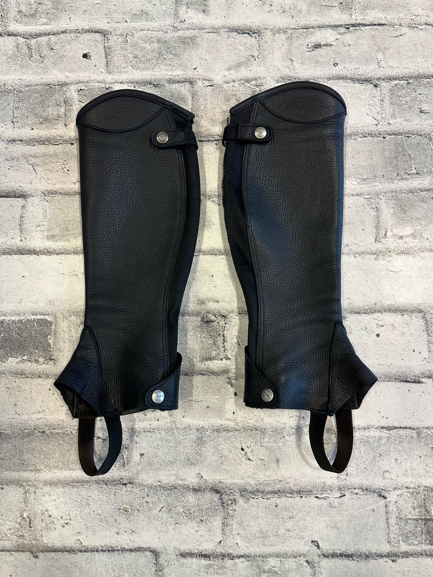 D'yon Leather Half Chaps - C 13" H 16"