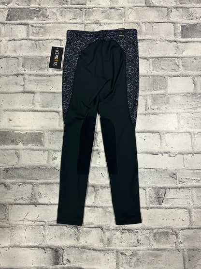 Kerrtis KP Pull On Riding Breeches Black/Pony Print Children's L NEW