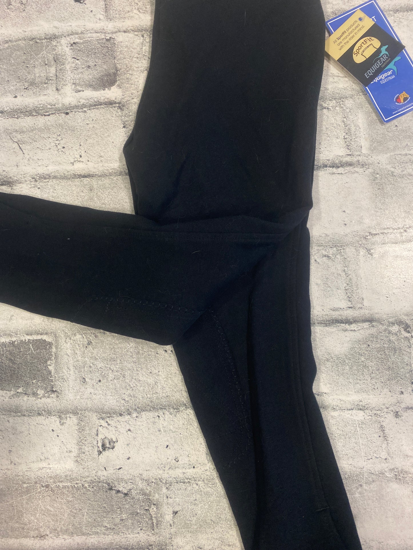 Equigear KP Pull On Breeches Black Childrens 8 NEW