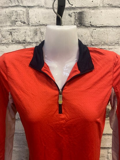 Kastel 1/4 Zip LS Shirt Red XS