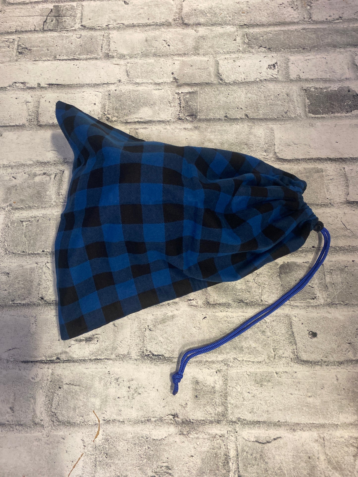 Klip Klop Kreations Helmet Bag + Stirrup Covers - Blue Plaid