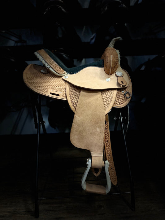 14" Circle S Barrel Saddle - 6.5" Gullet
