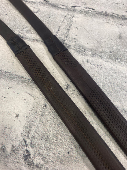 Kris Rubber Reins Brown