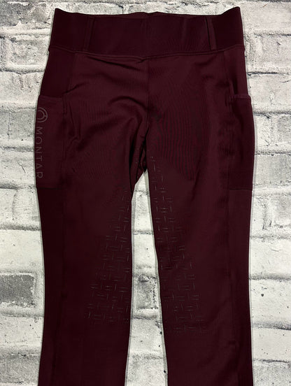 Montar FS Pull On Breeches Burgundy L