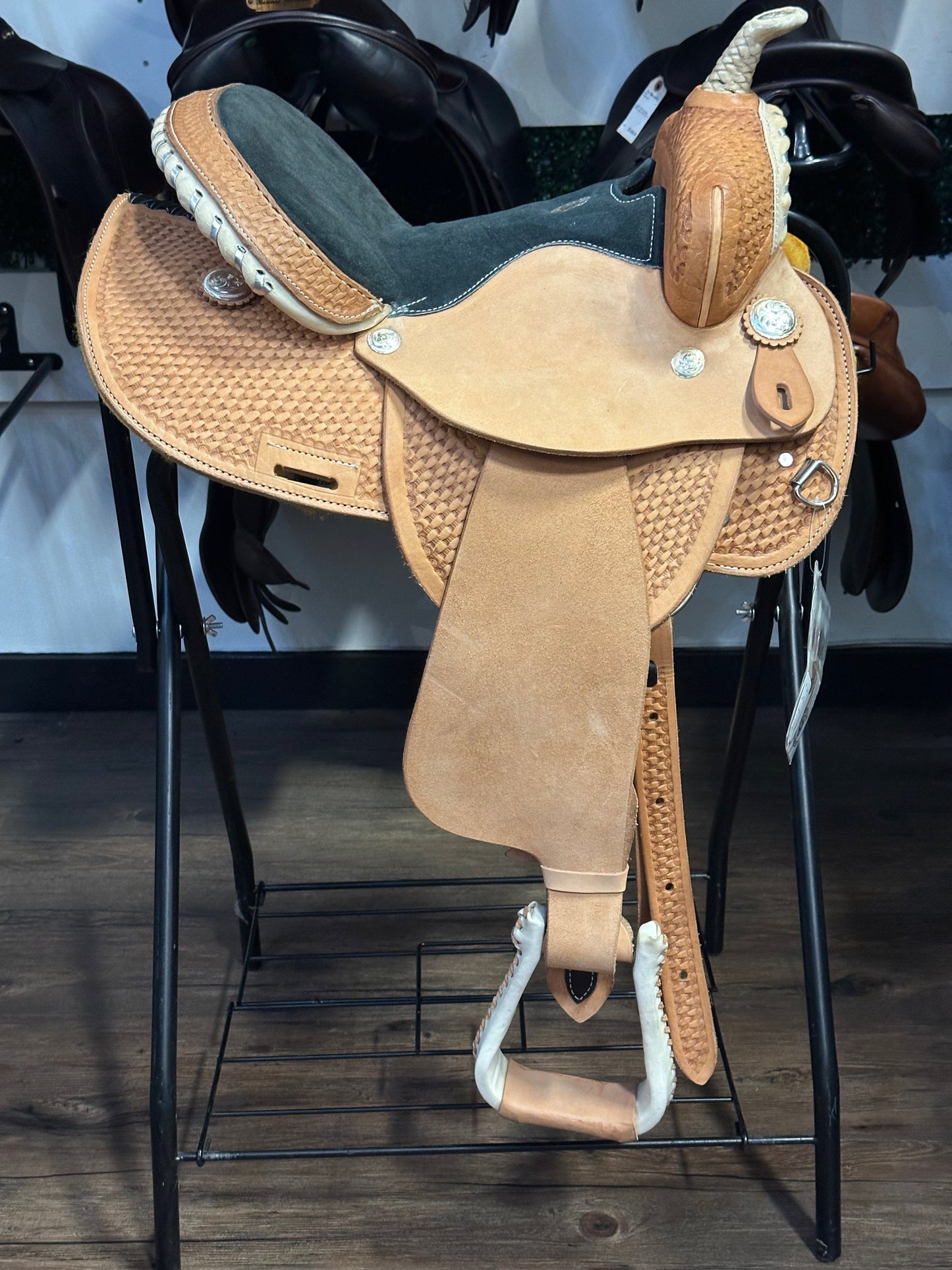 14" Circle S Barrel Saddle - 6.5" Gullet
