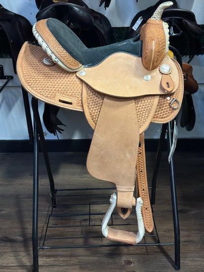 14" Circle S Barrel Saddle - 6.5" Gullet