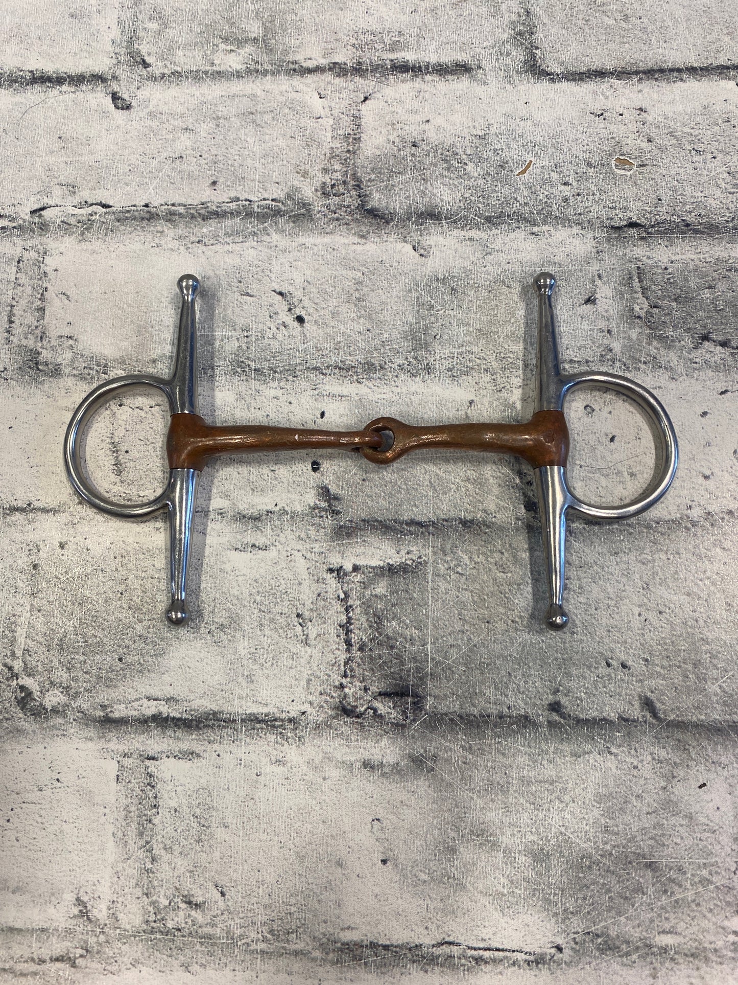 5.25" Copper Mouth Full Cheek Snaffle Bit