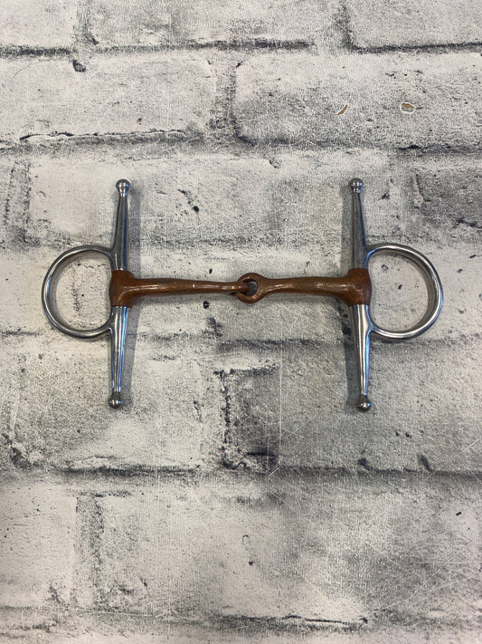 5.25" Copper Mouth Full Cheek Snaffle Bit