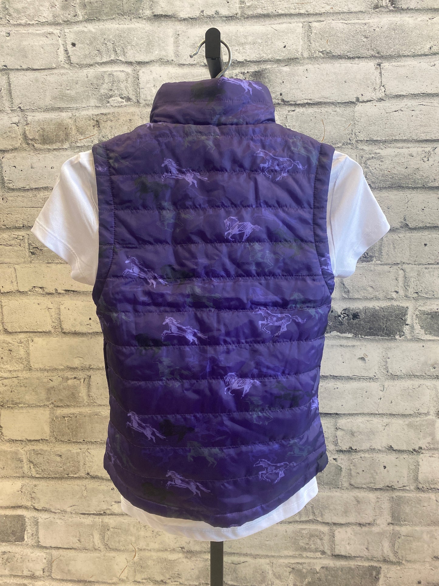 Kerrits Reversible Vest Purple/Horses Childrens M