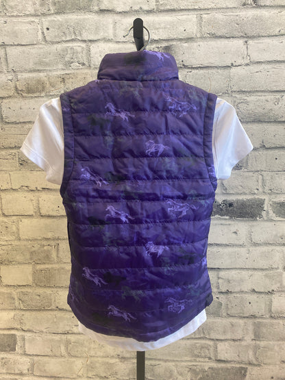 Kerrits Reversible Vest Purple/Horses Childrens M