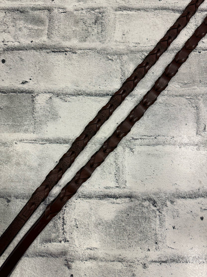 VDB Fancy Stitch Hunter Bridle Brown Cob + Reins