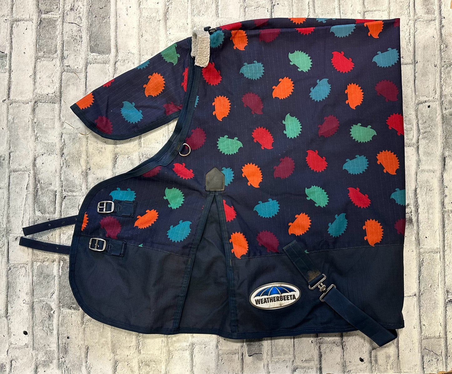 66" WeatherBeeta Rain Sheets Navy Hedgehog