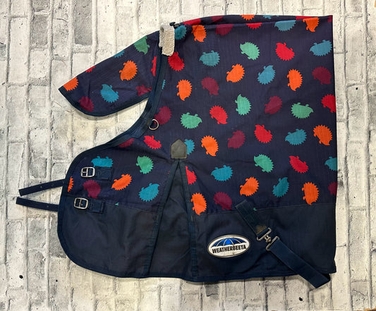 66" WeatherBeeta Rain Sheets Navy Hedgehog