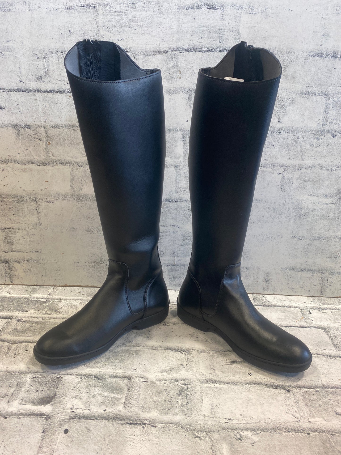 Decathalon Zip Tall Boots Black 10.5