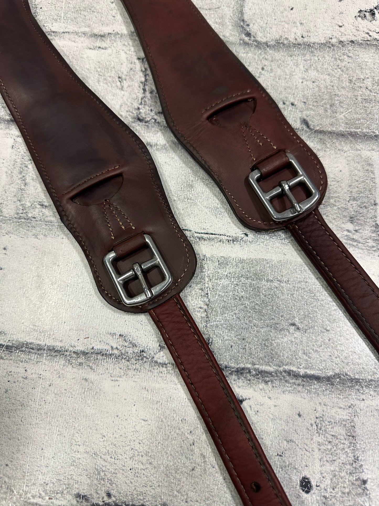 CWD So Jump Stirrup Leathers Brown S