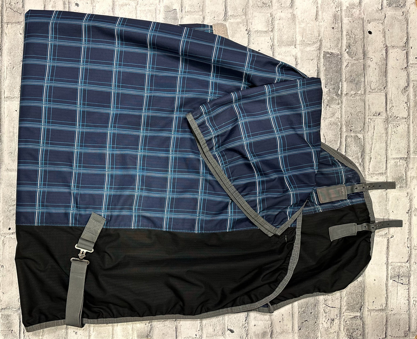 84" Supra Winter Turnout Blue Plaid
