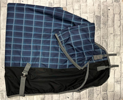 84" Supra Winter Turnout Blue Plaid