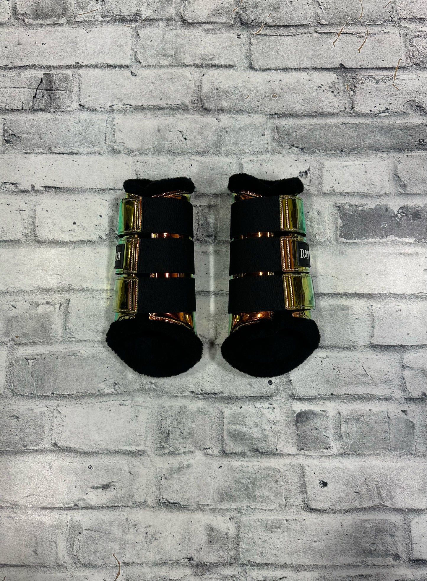 R&R Brushing Boots Metallic Yellow/Orange F