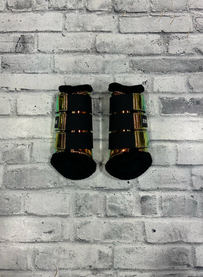 R&R Brushing Boots Metallic Yellow/Orange F
