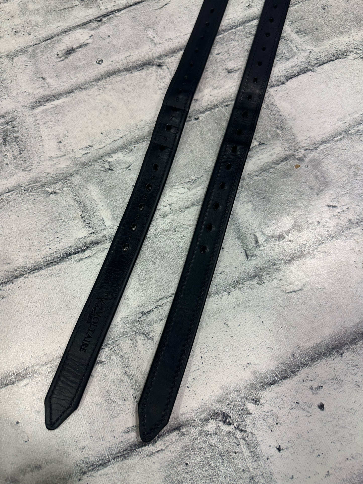 58" Voltaire Stirrup Leathers Black