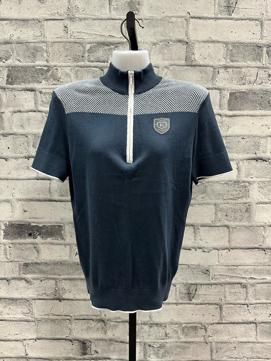 Asmar 1/4 Zip SS Lightweight Sweater Steel Blue S