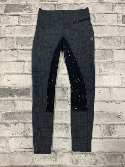 Covalliero FS Pull On Riding Tights Black Plaid 26