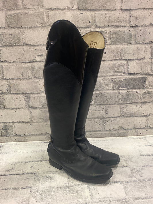 La Mundial Dress Boots Black/Patent Top 8