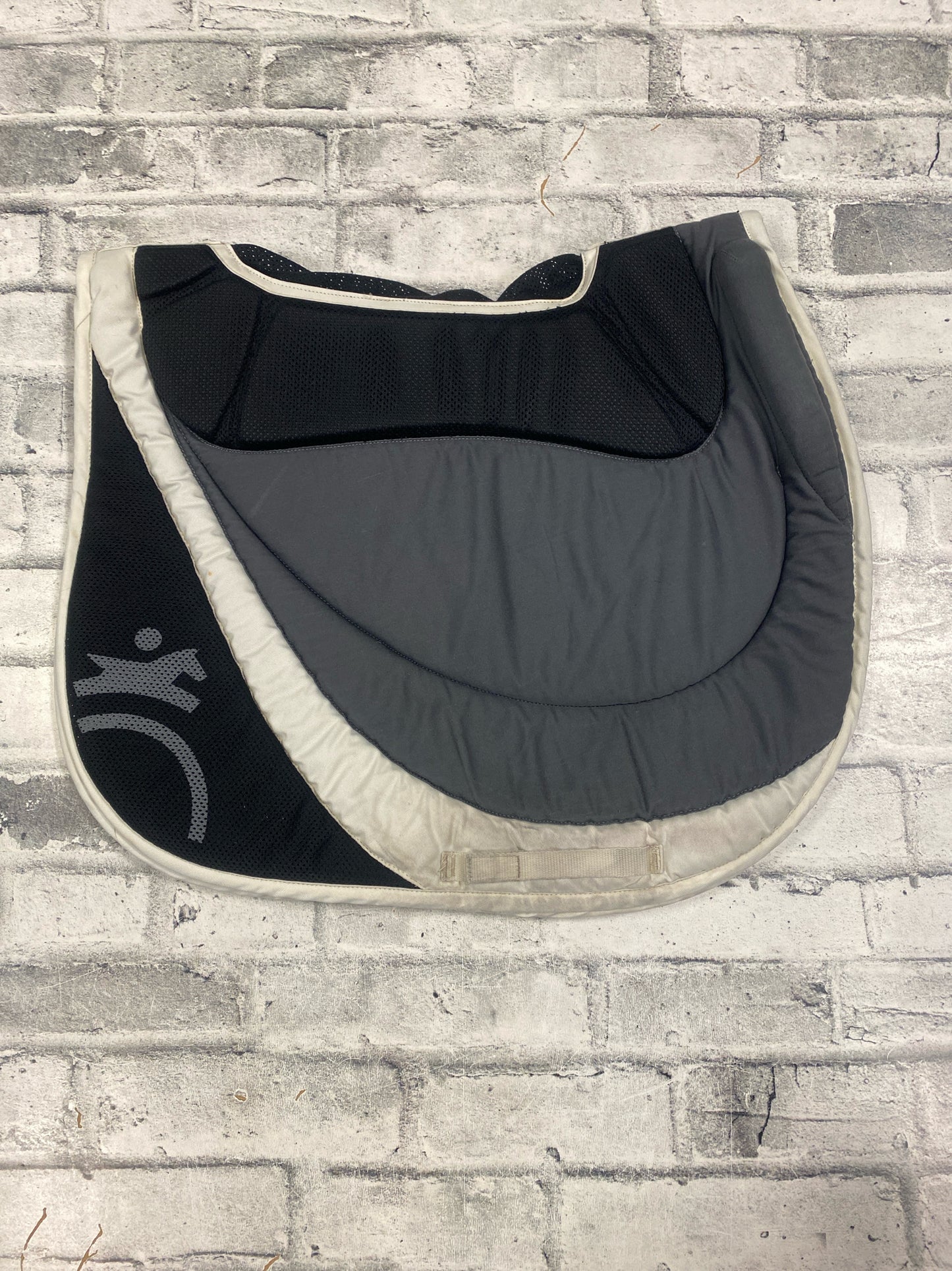 Fouganza AP Pad w/ Built In Half Pad Grey & White