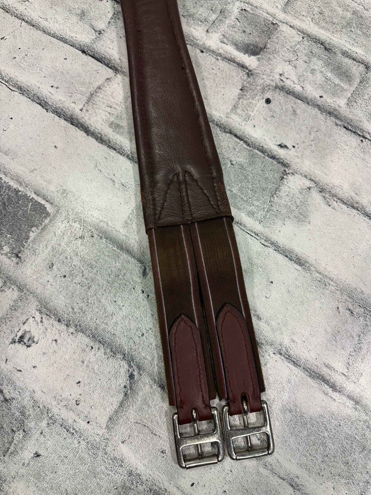46" One Sided Elastic Leather Girth