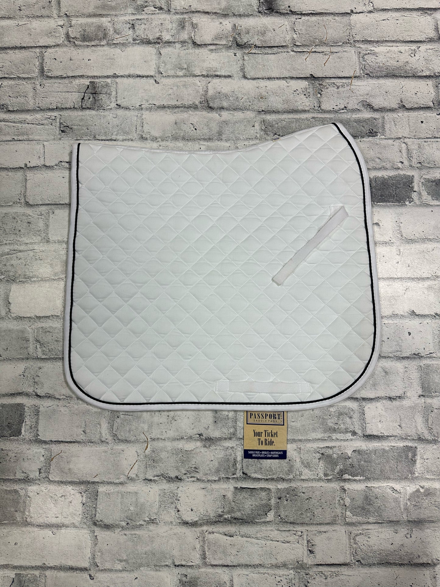Passport Dressage Pad White F NEW