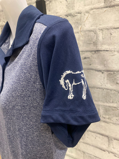 Hairy Back Ranch Polo Shirt Heathered Navy